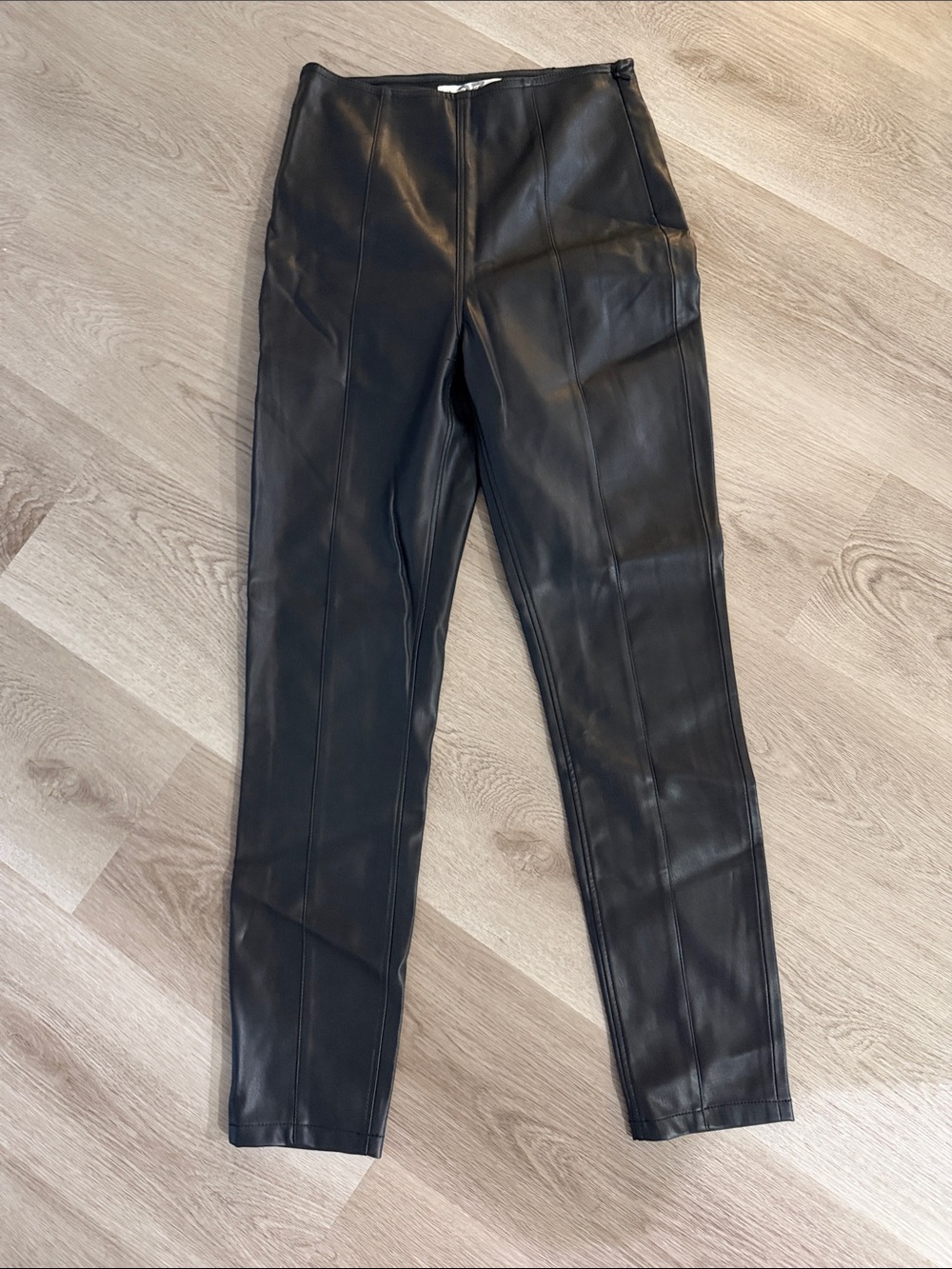 We The Free Black Faux Leather Leggings